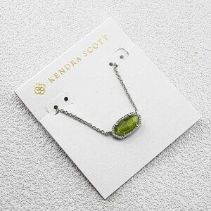 Kendra Scott Army Green Cat��s Eye Necklace